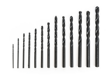 סט מקדחי HSS שחורים קנה ישר 13 יח' HARDWARE