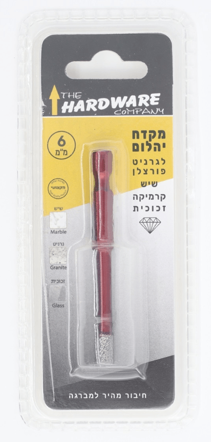 מקדח יהלום 6 מ"מ 1 יח