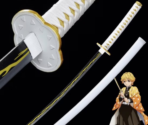 קטאנה זניטסו אגאטסומה – Demon Slayer | Zenitsu Agatsuma Nichirin Katana 