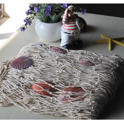 רשת דייגים כולל צדפים בצבע כחול Fishing Net