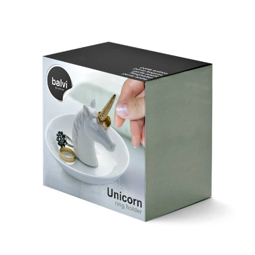 חד קרן  Unicorn פורצלן לטבעות ותכשיטים