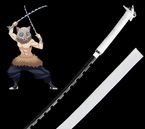 קטאנת אינוסוקה האשיבירה – Demon Slayer | Inosuke Hashibira Nichirin Sword 