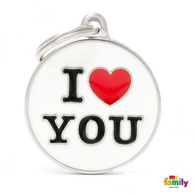 תג שם I LOVE YOU