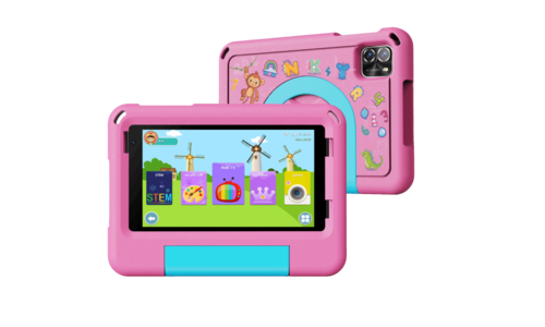 אריזת טאבלט לילדים SLIDER Kids S800 LTE 8 אינץ' ורוד