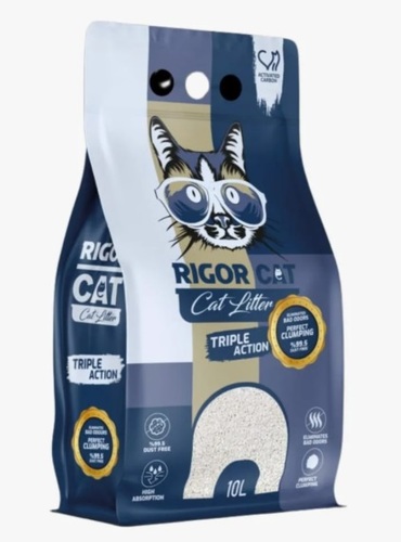 RIGOR CAT חול מתגבש פחם פעיל - חול לחתולים