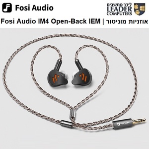 Fosi Audio IM4 Open-Back IEM Hi-Fi Earphones - אוזניות מוניטור תוך-אוזן פתוחות