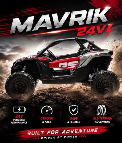 באגי MAVRIK 24V לילדים – עוצמה אמיתית לשטח והרפתקאות ללא גבולות