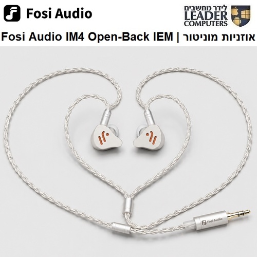 Fosi Audio IM4 Open-Back IEM Hi-Fi Earphones - אוזניות מוניטור תוך-אוזן פתוחות