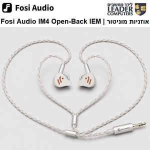 Fosi Audio IM4 Open-Back IEM Hi-Fi Earphones - אוזניות מוניטור תוך-אוזן פתוחות