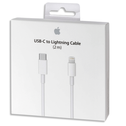 כבל 2 מטר Apple USB-C to Lightning
