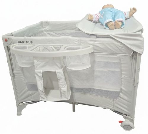 לול רשת משולב 4 ב־1 Baby Michel Baby Hub 