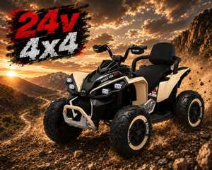 טרקטורון חשמלי לילדים 24V 4X4 – כוח, יציבות וחוויית שטח אמיתית