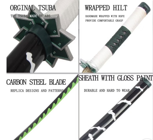 חרב סנמי שינאזוגאווה מקוטל השדים – Demon Slayer | Sanemi Shinazugawa Nichirin Sword