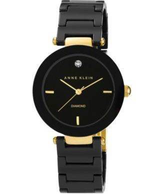 Anne Klein AK/1018BKBK קרמיקה שיבוץ יהלום לנשים