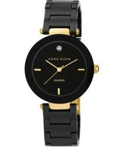 Anne Klein AK/1018BKBK קרמיקה שיבוץ יהלום לנשים