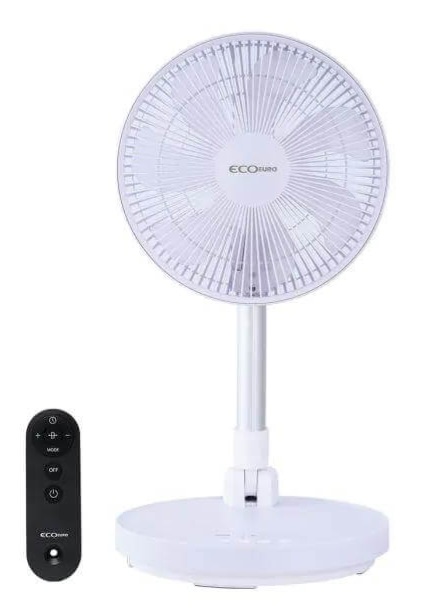 מאוורר עמוד נטען טלסקופי 10 אינץ