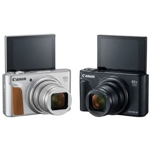 מצלמה ‏קומפקטית Canon PowerShot SX740 HS קנון - צבע כסוף בעברית