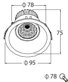שקוע לד 7W טרימלס LED Lifud
