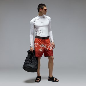 חולצה נגד שמש שרוול ארוך BHODI ELLIPSE RASHGUARD White/Black