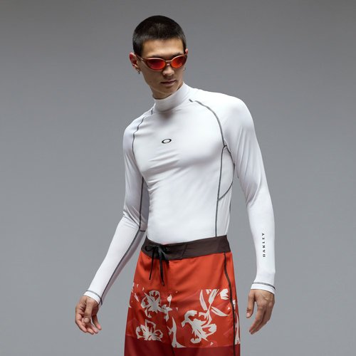 חולצה נגד שמש שרוול ארוך BHODI ELLIPSE RASHGUARD White/Black
