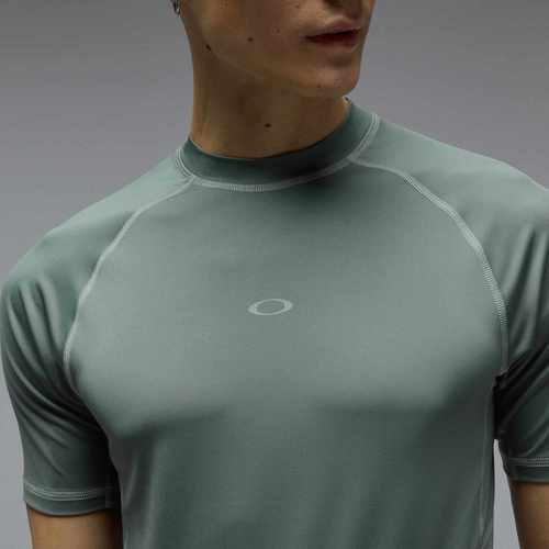 חולצה נגד שמש שרוול קצר VENTURA RASHGUARD GREEN