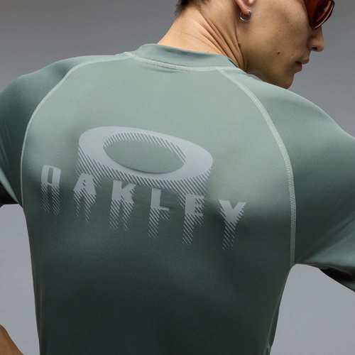 חולצה נגד שמש שרוול קצר VENTURA RASHGUARD GREEN