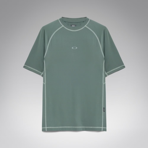 חולצה נגד שמש שרוול קצר VENTURA RASHGUARD GREEN
