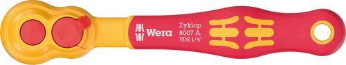 מפתח ראצ'ט מהיר מבודד 1/4 עם רוורס VDE 8007 A מבית WERA