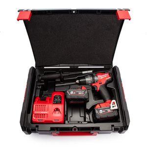מברגה/מקדחה רוטטת 18V FUEL FPDכולל 2 סוללות 5AH ומטען דגם MILWAUKEE M 18 FPD