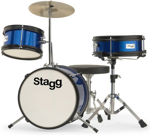מערכת תופים לילדים ג'וניור 3 חלקים Stagg TIM JR 3/12 BL