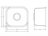 כיור מטבח נירוסטה דגם מאי