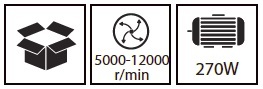 מלטשת אקצנטרית כף יד 100500-008 HUNTER 270W 