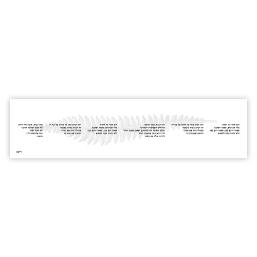 תמונת שיר ממוסגרת- יום אחד זה יקרה בגודל 100/25 ס״מ
