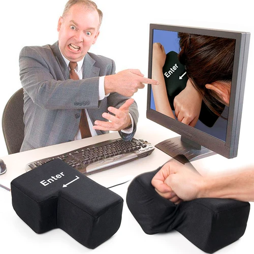 מקש ENTER ענק לשולחן להפגת מתחים ומנוחה 