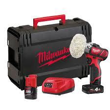 פולישר לרכב נטען 12V כולל סוללה 4AH וסוללה 2AH דגם M12 BPS