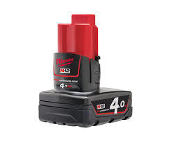 סוללה MILWAUKEE M12 B4 12V 4AH