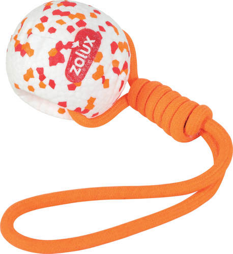 זולוקס כדור+חבל  צף  לכלבים מבית זולוקס צרפת ETPU BALL ROPE