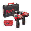 סט מברגות 12V FUEL כולל 2 סוללות MILWAUKEE 2AH