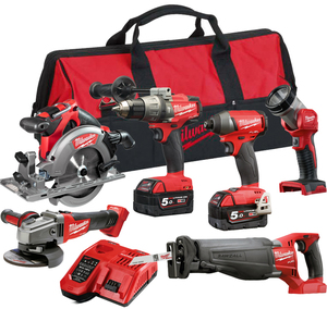 סט 6 כלים נטענים FUEL דגם MILWAUKEE M18 FPP6A