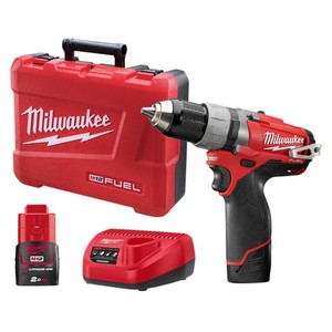מברגה/מקדחה רוטטת דגם M12CPD סוללות MILWAUKEE 2AH