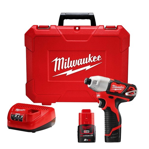 אימפקט 12V דגם M12BID סוללות MILWAUKEE 2AH