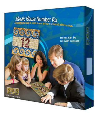Mosaic house number kit