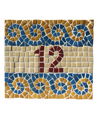 Mosaic house number kit