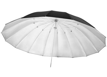 מטריית פיברגלאס parabolic שחור לבן 60