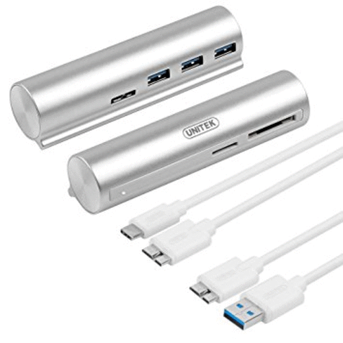 מפצל וקורא כרטיסים Unitek USB3.0 Type-C Y-3094 