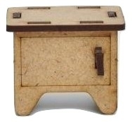 A small chest of drawers