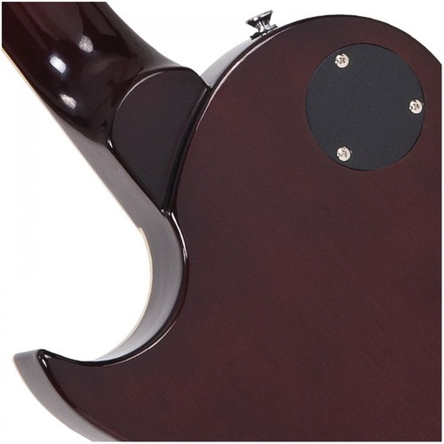 זוית נוספת Vintage V100 Reissued Flamed Iced Tea Electric Guitar