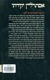 אסתרליין יקירתי(יד 2) - ש"י עגנון