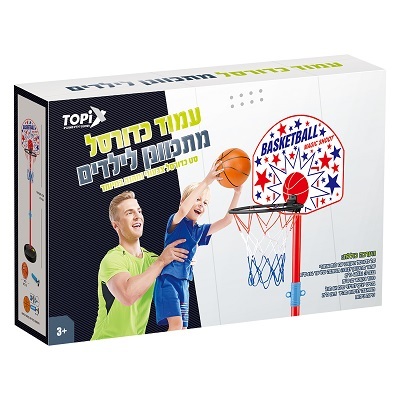 עמוד כדורסל מתכוונן לילדים TOPIX