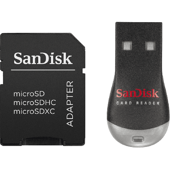 מיקרו קורא+מתאם Mobile MicroSD/M2 SDDRK-121-B35